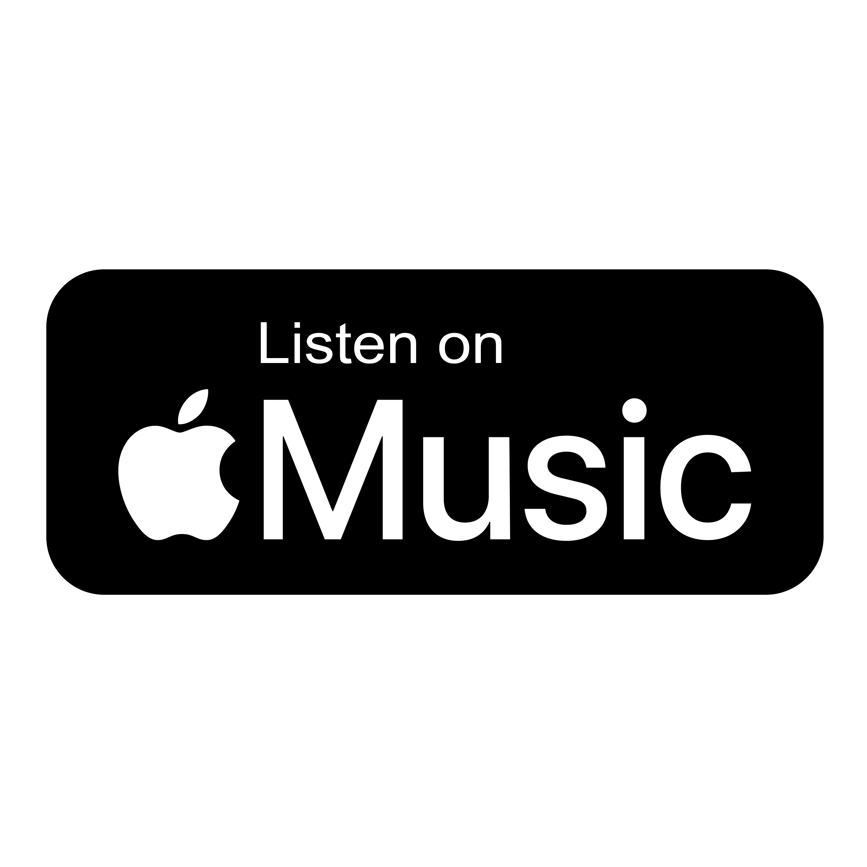 listen on apple music logo